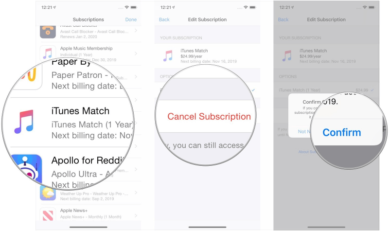 Dezaktywuj iTunes Match, aby naprawić Nie można dodać muzyki do iPhone'a