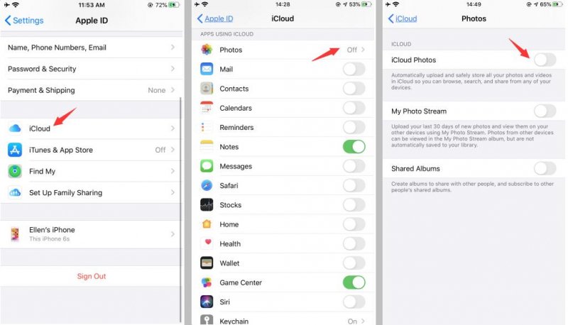 Przenieś zdjęcia z iPhone'a na laptopa za pomocą iCloud