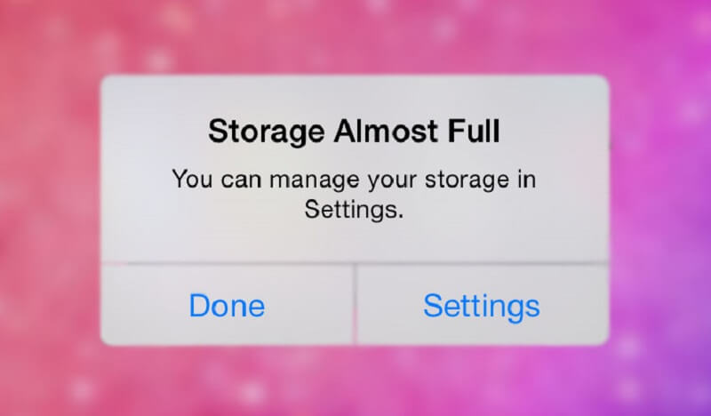 Napraw pełny problem z pamięcią Iphone Storage