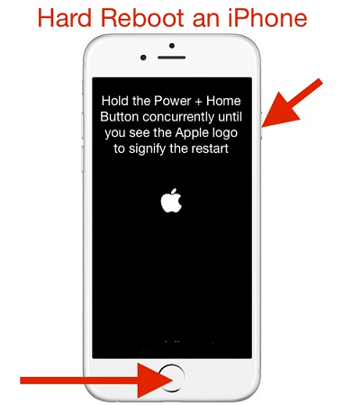 Force Reboot Iphone to Fix