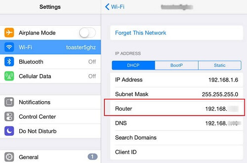 Uzyskaj hasło Wifi na Iphone za pośrednictwem routera