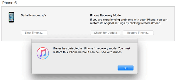 iphone-in-recovery-mode-for-fix-password-zapomniałem