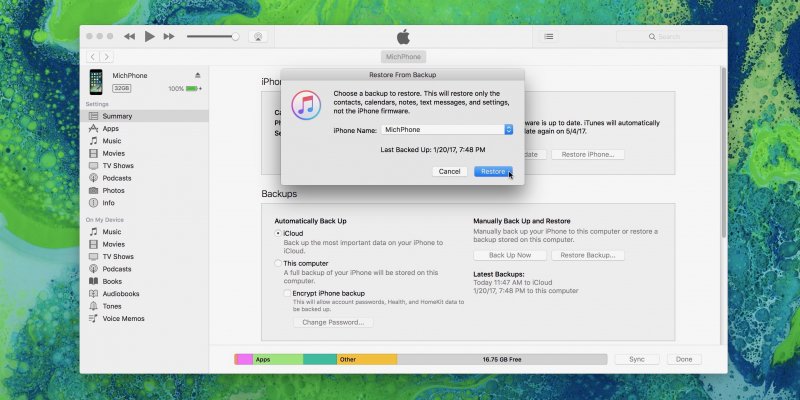 Napraw błąd iTunes nie może przywrócić iPhone'a, ponieważ hasło było nieprawidłowe