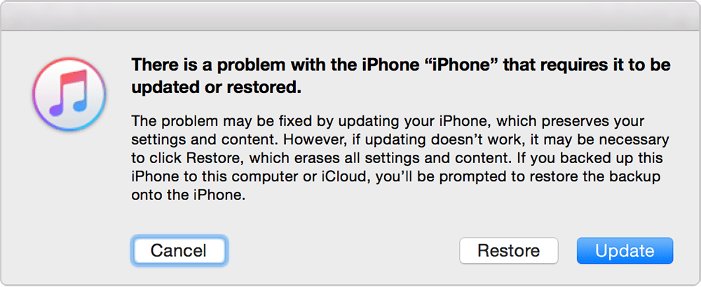 napraw iPhone nie będzie przywracał za pomocą iTunes
