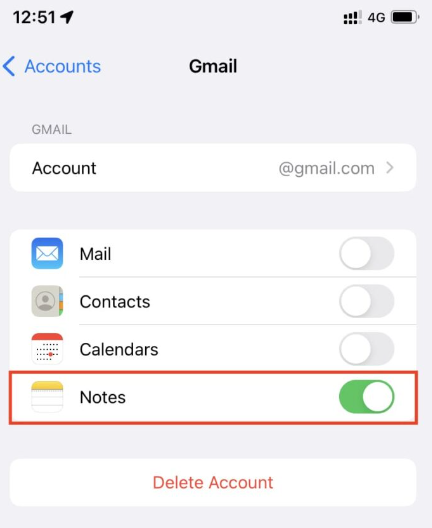Notatki iPhone'a zniknęły Rozwiązania przy użyciu ustawień poczty e-mail