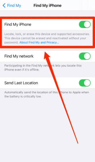 Wyłącz Znajdź mój, aby ukryć lokalizację na iPhonie
