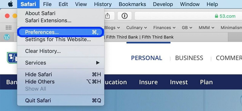 Zezwalaj na wyskakujące okienka w Mac Safari