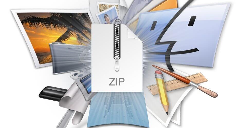 Kompresowanie folderów Mac Zip