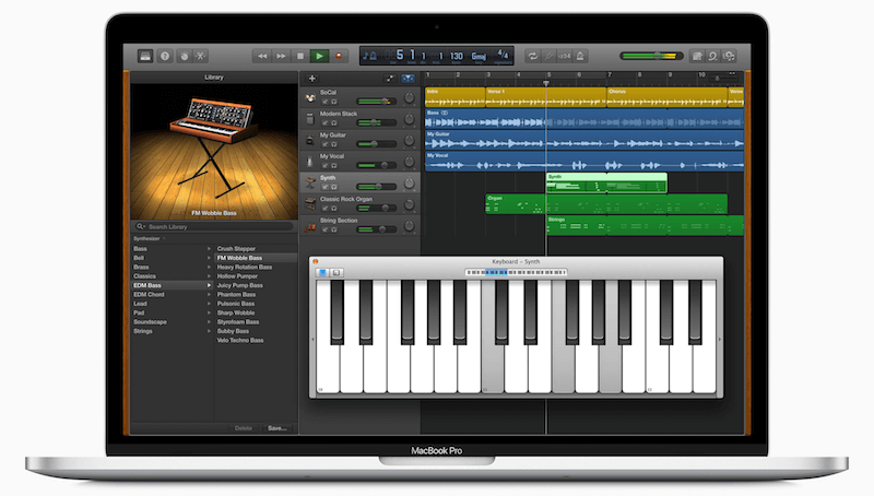 Nagraj dźwięk na Mac Garageband