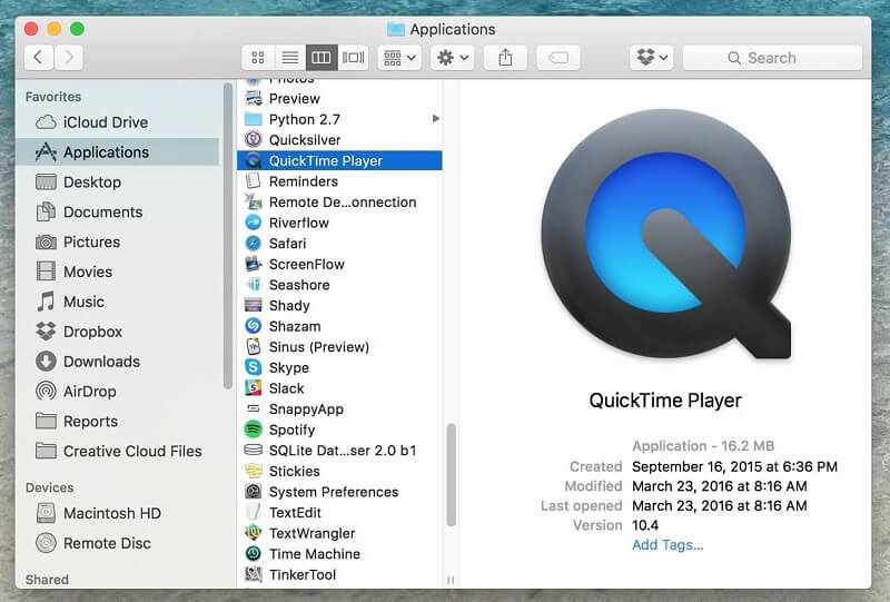 Nagrywaj audio na Mac Quicktime