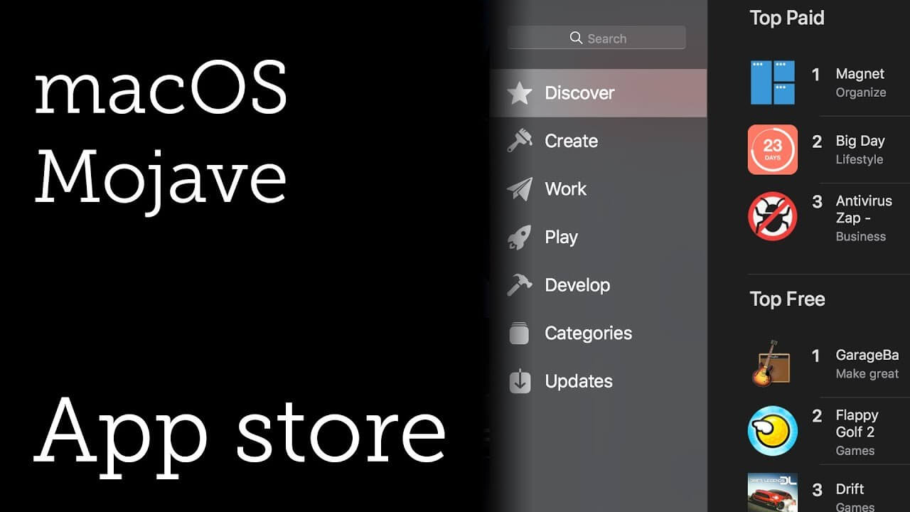 Co nowego Macos Mojave App Store