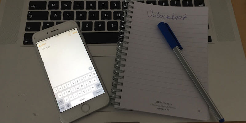 synchronizuj notatkę z iPhone'a na Maca