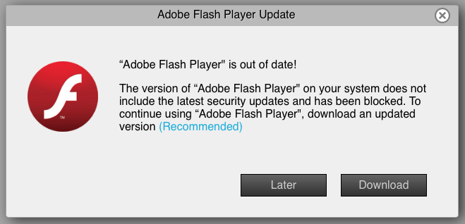 Zaktualizowany Adobe Flash Player, aby naprawić Chrome No Sound Mac Happens