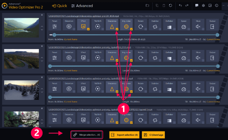 Popraw rozdzielczość wideo za pomocą Ashampoo Video Optimizer