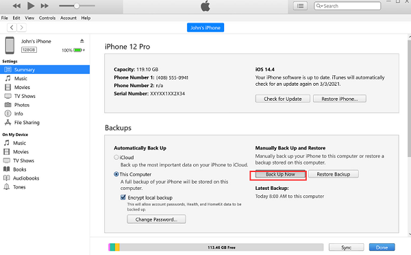 Przesyłaj dane z iPhone'a do laptopa za pomocą iTunes