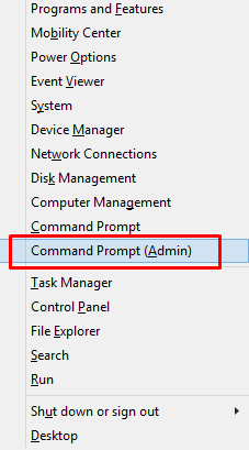 Wybierz Command Prompt (Admin) lub PowerShell (Admin)