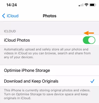 Dezaktywuj zdjęcia iCloud, gdy nie możesz usunąć zdjęć z iPada