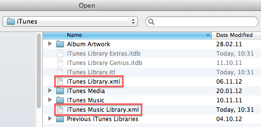 Usuń dwa pliki z biblioteki iTunes