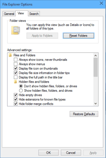 Otwórz opcje Eksploratora plików, aby naprawić, że karta SD jest pusta lub ma rozwiązany nieobsługiwany system plików