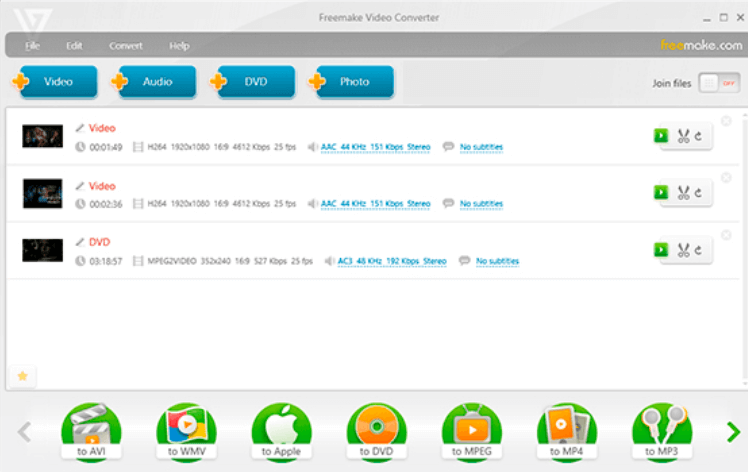 Skopiuj DVD na dysk twardy za pomocą Freemake Video Converter