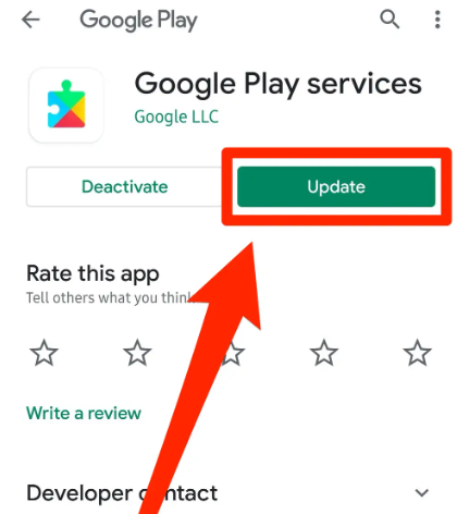 Zaktualizuj swoje narzędzie usług Google Play