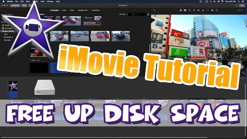 Imovie Za mało miejsca na dysku