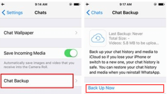 Przywróć dane WhatsApp z kopii zapasowej iCloud