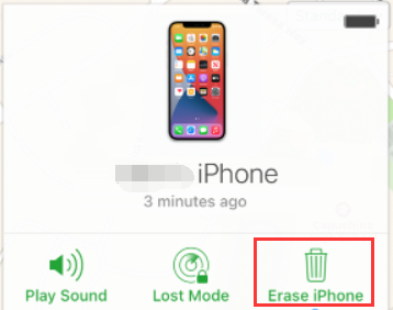 Wymaż iPhone'a bez iTunes za pomocą funkcji Znajdź mój iPhone