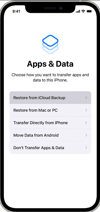 Przenieś iCloud na nowy iPhone za pomocą kopii zapasowej iCloud