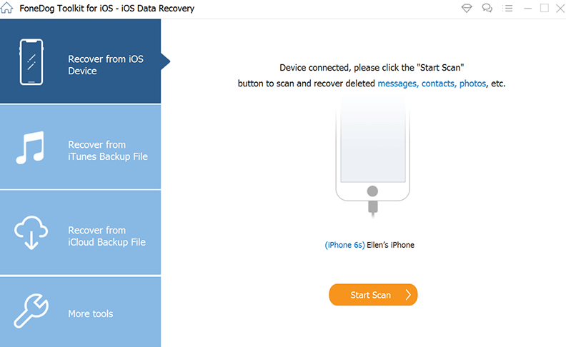 Odzyskaj trwale usunięty iPhone z poczty głosowej za pomocą FoneDog iOS Data Recovery