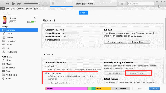 Jak odzyskać usunięte ostatnie połączenia z iPhone'a za pomocą kopii zapasowej iTunes