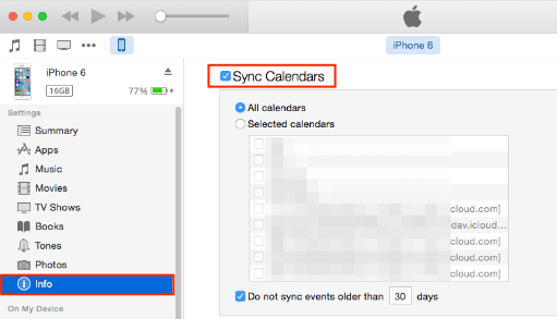 Przenieś kalendarz z iPhone'a na Maca za pomocą iTunes