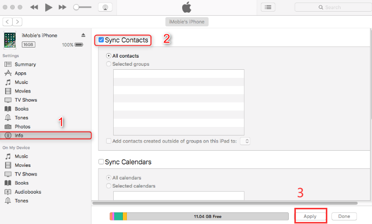 Synchronizuj swoje kontakty z iPhone'a do iTunes