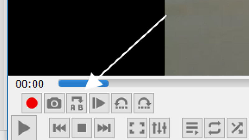 Przycisk pętli w VLC Media Player
