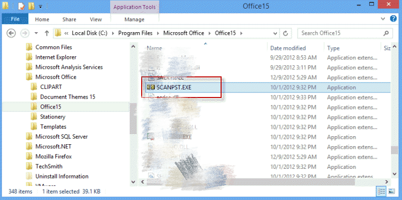 Otwórz narzędzie do naprawy programu Microsoft Outlook