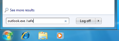 Uruchom MS Outlook w trybie awaryjnym przed uruchomieniem narzędzia do naprawy poczty e-mail