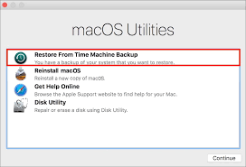 Przywróć Maca z kopii zapasowej Time Machine