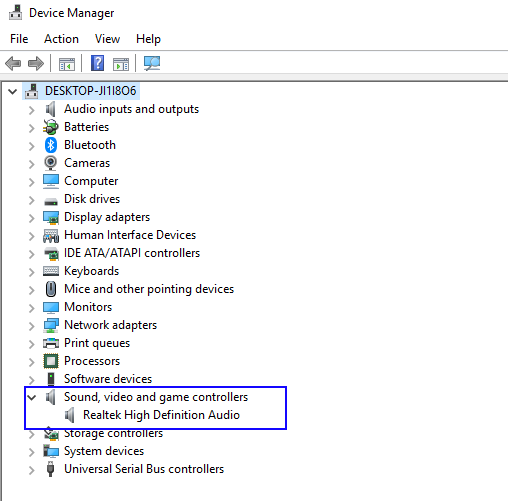 Sprawdź kontrolery dźwięku, wideo i gier dla swojego MKV bez dźwięku w systemie Windows 10