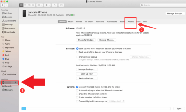 Zsynchronizuj iPada z iTunes lub Finderem, gdy nie możesz usunąć zdjęć z iPada
