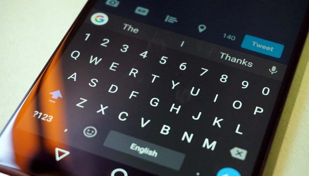 Ustawienia klawiatury Androida Nowy język