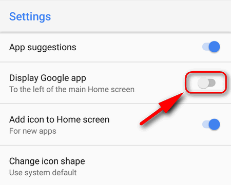 Usuń pasek wyszukiwania Google na Androidzie Wyłącz aplikację Google