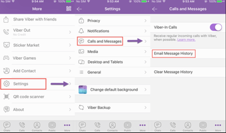 Przenieś historię Viber z iPhone'a na komputer za pomocą Viber