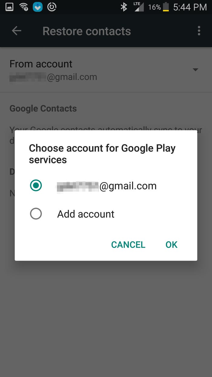 Save Your Contacts to Google