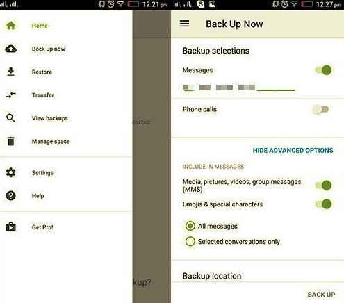Przesyłaj wiadomości tekstowe z Androida na Androida za pomocą kopii zapasowej i przywracania SMS