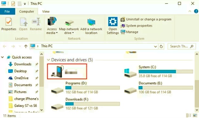 Przesyłaj zdjęcia z telefonu Samsung do komputera za pomocą kabla USB