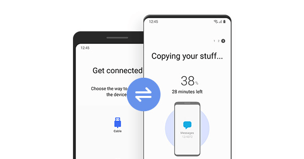 Przenieś dane za pomocą aplikacji Samsung Smart Switch