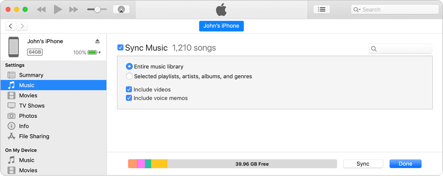 Przenieś muzykę z iPoda na iPhone'a poprzez synchronizację muzyki