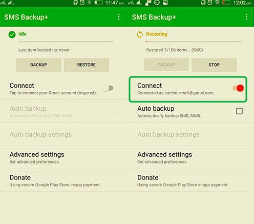 Przesyłaj wiadomości z Androida na Androida za pomocą SMS Backup+