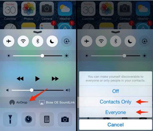 Używanie AirDrop do wysyłania dużego wideo z iPhone'a