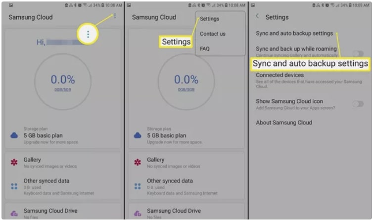 Przenieś notatki Samsung na nowy telefon za pomocą Samsung Cloud